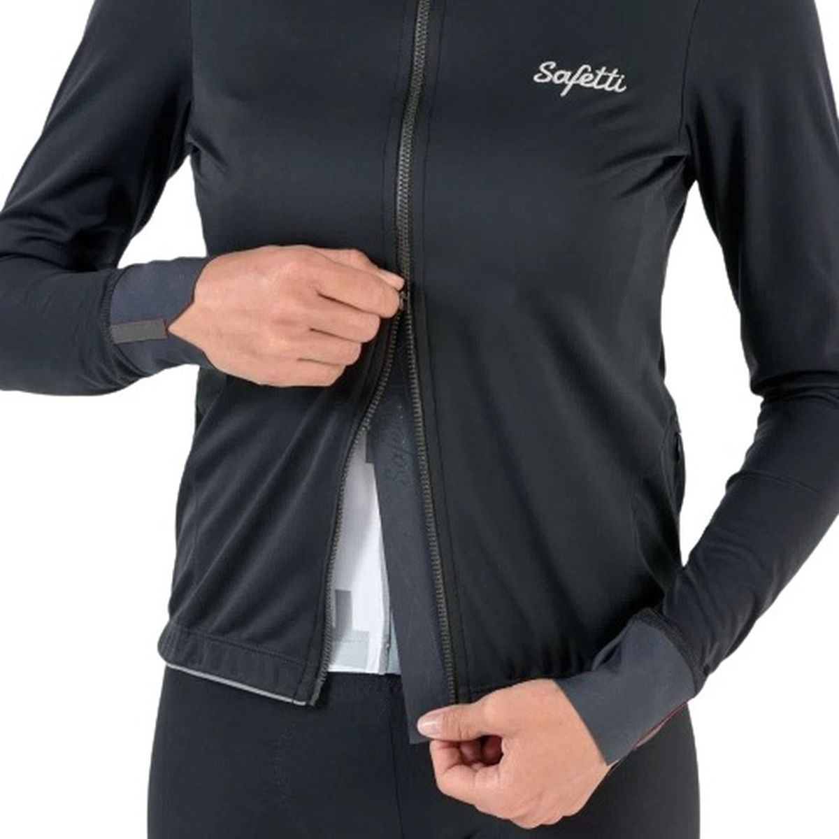 Chaqueta Ciclismo Safetti Alpes Para Mujer Negro