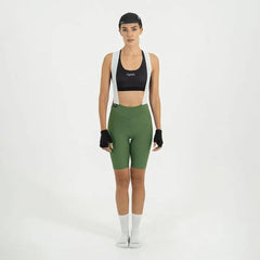 Pantaloneta de Ciclismo C/T Safetti Girona Mujer Oliva
