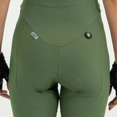 Pantaloneta de Ciclismo C/T Safetti Girona Mujer Oliva