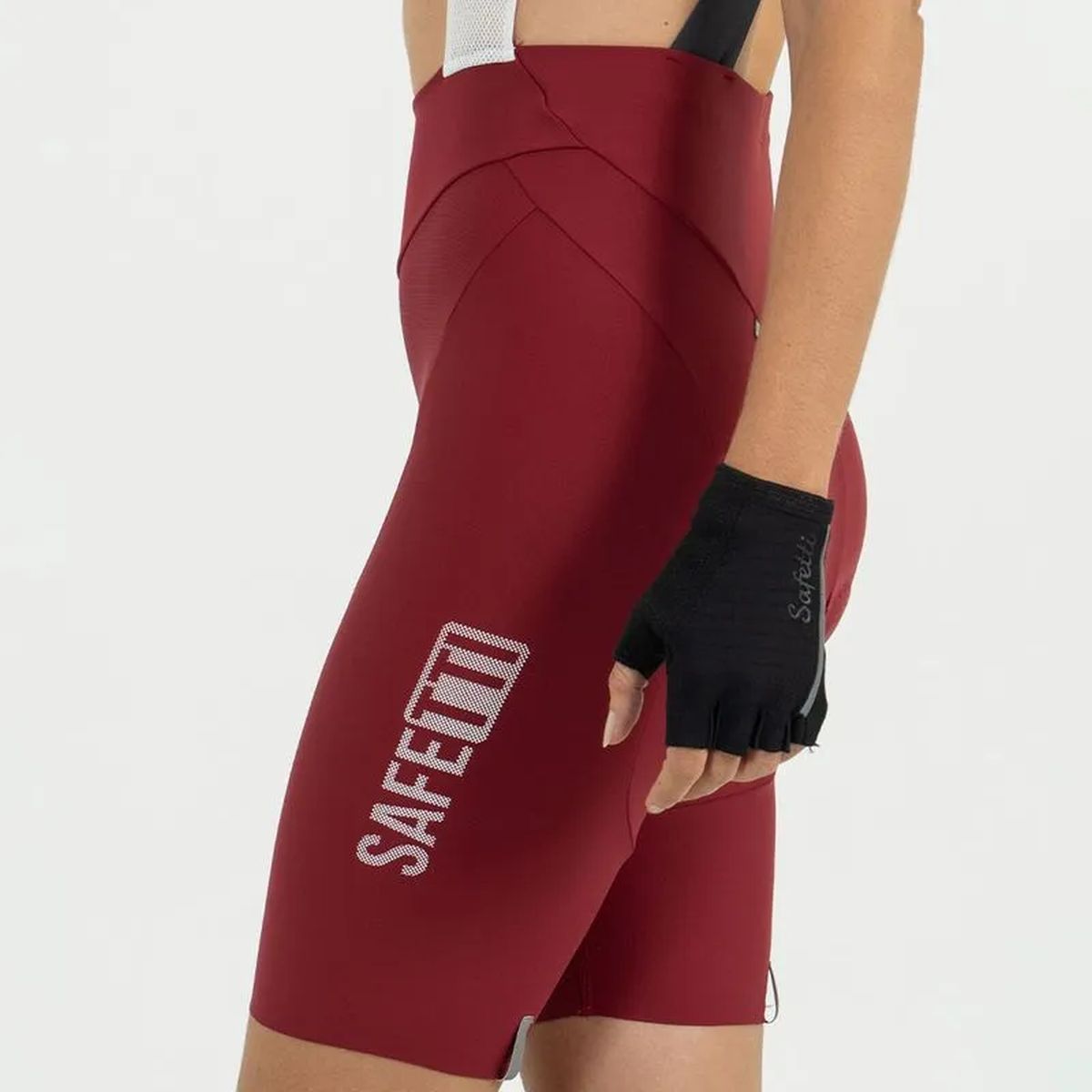 Pantaloneta de Ciclismo C/T Safetti Girona Mujer Terracota