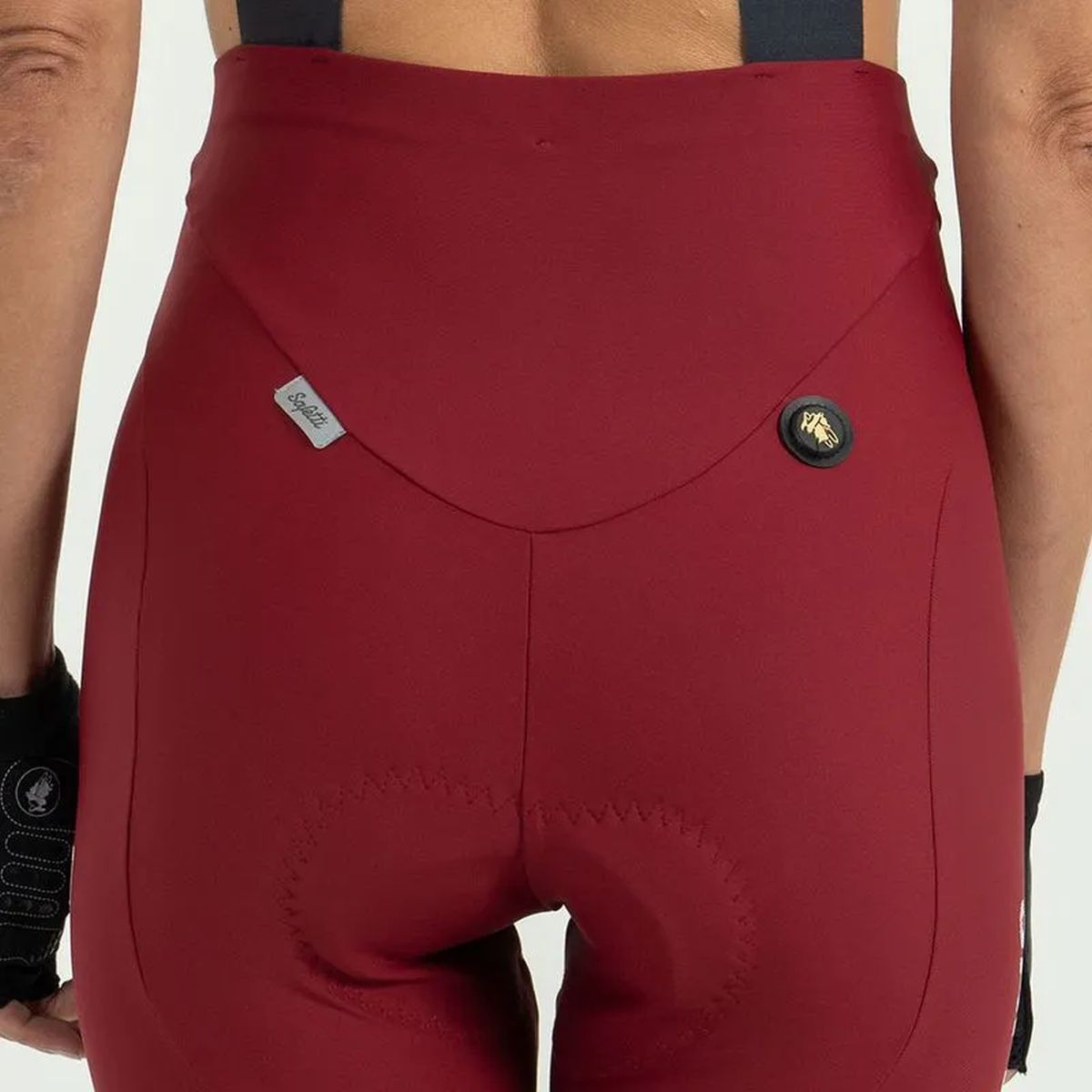 Pantaloneta de Ciclismo C/T Safetti Girona Mujer Terracota
