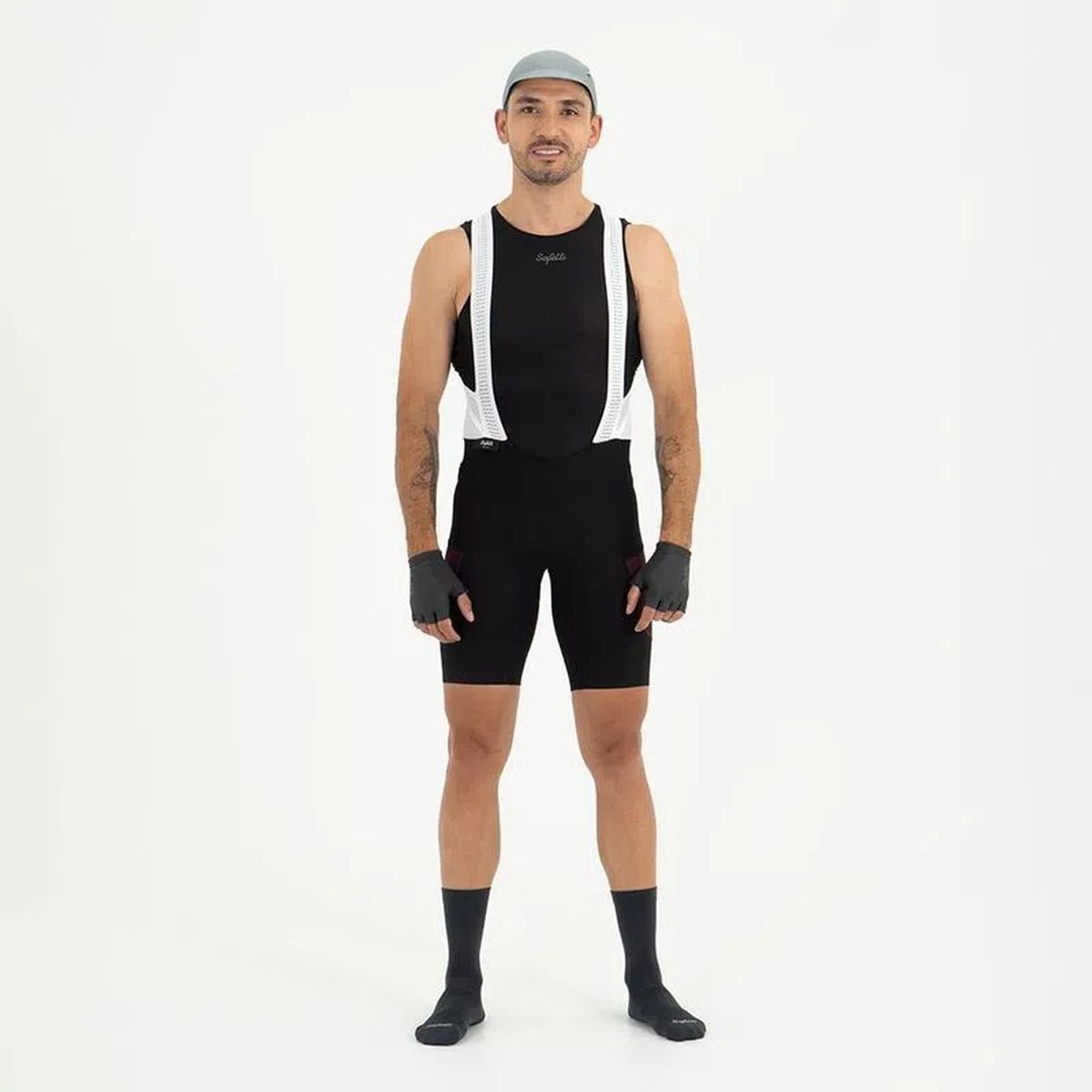 Pantaloneta de Ciclismo C/T Safetti Evans Cargo Hombre Vino