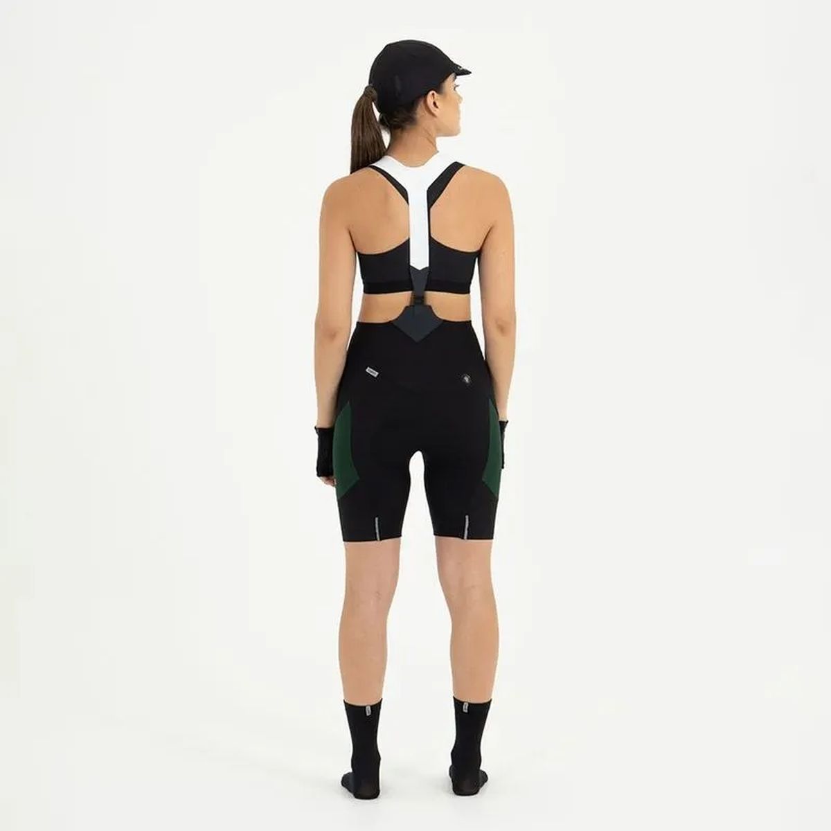Pantaloneta de Ciclismo C/T Safetti Mujer Evans Cargo Verde