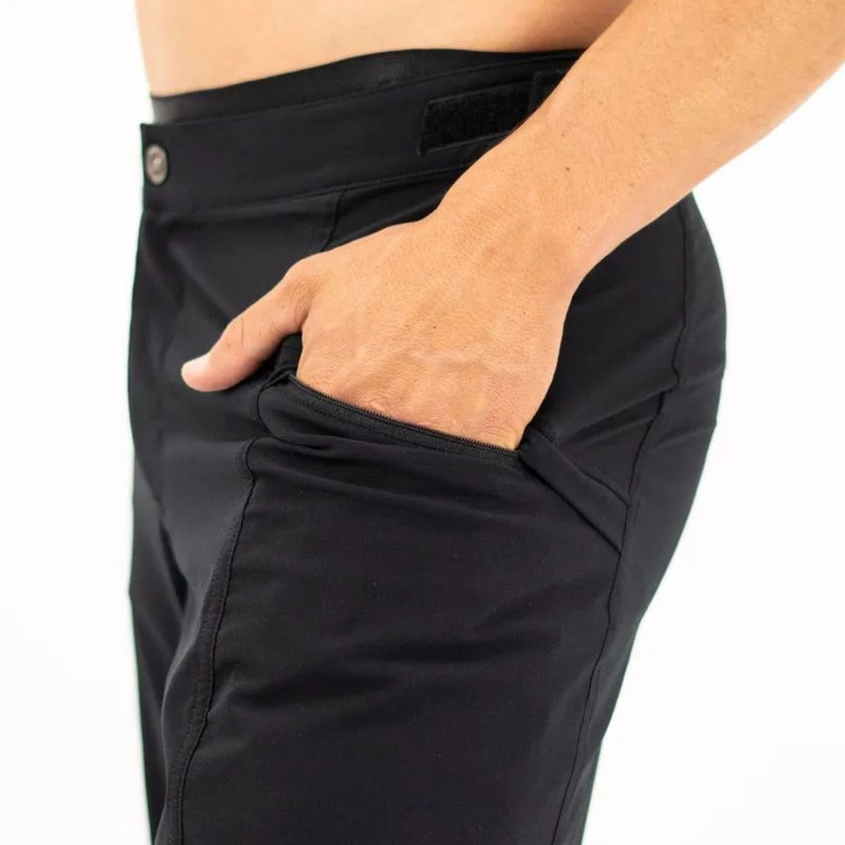 Pantaloneta Running Safetti Hombre Aventura Negra