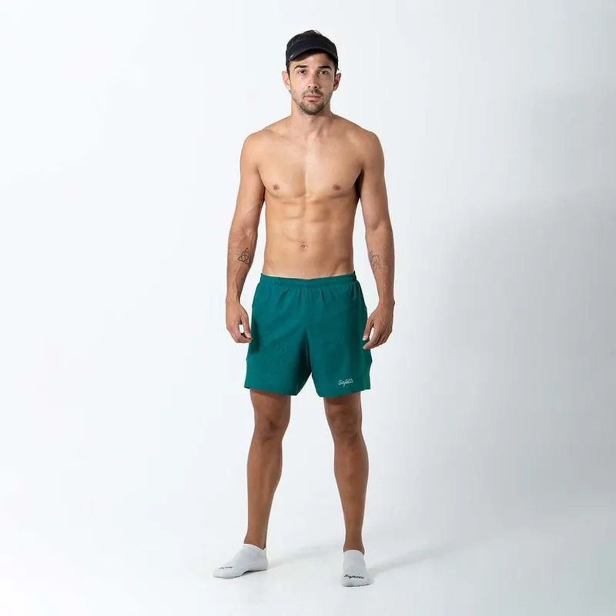 Pantaloneta Running Safetti Hombre Venturi Light Teal