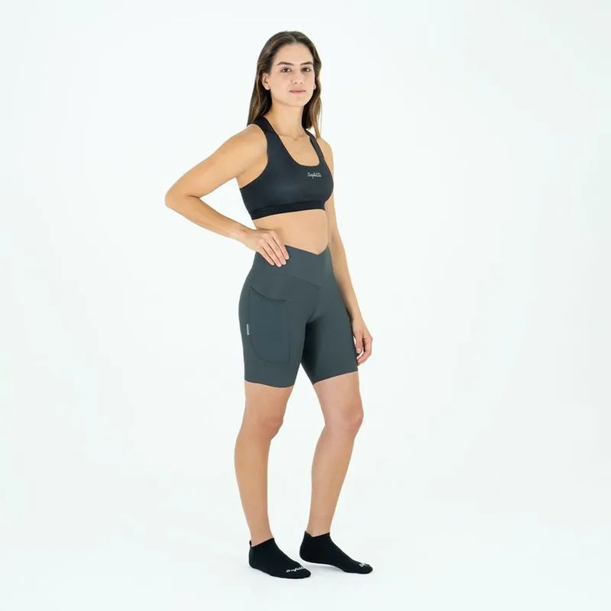 Pantaloneta Running Safetti Titán Mujer Grigio