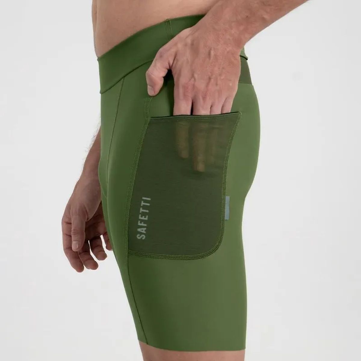 Pantaloneta Ciclismo S/C Safetti Titán 2.0 Hombre Oliva