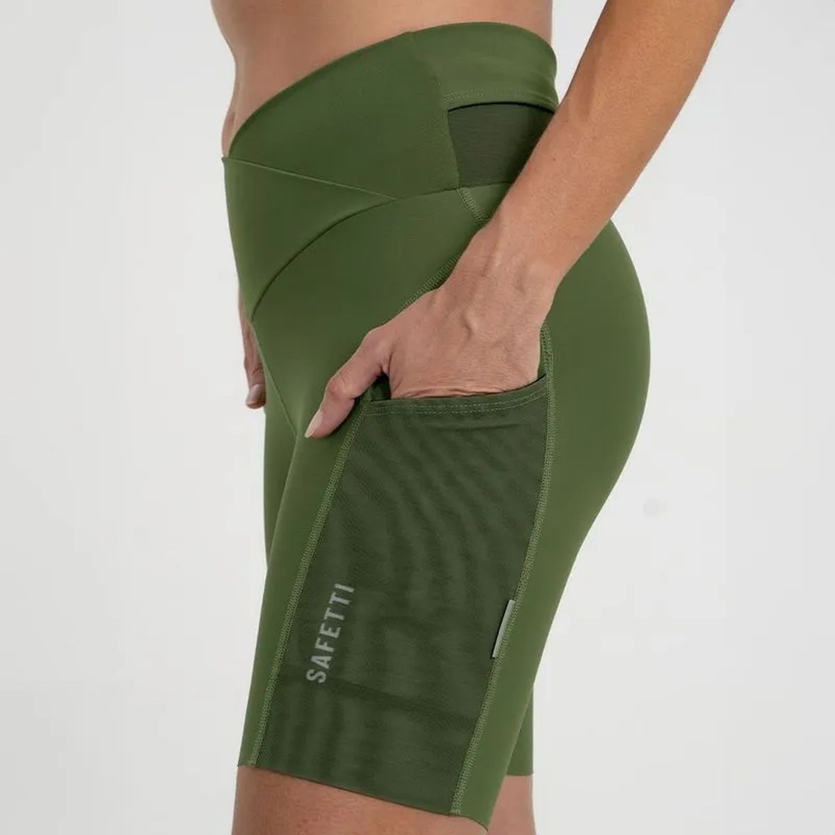Pantaloneta Ciclismo S/C Safetti Titán 2.0 Mujer Oliva