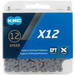 Cadena KMC X12 EPT 12V 126L Plata