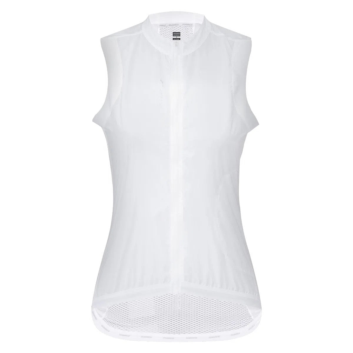 Chaleco Cortavientos de Ciclismo Suarez Mujer Barrier Blanco