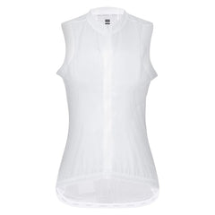 Chaleco Cortavientos de Ciclismo Suarez Mujer Barrier Blanco