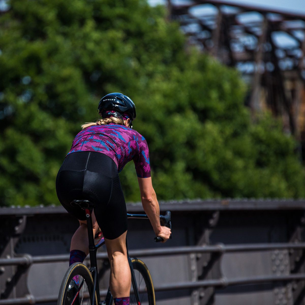 Jersey Ciclismo Bioracer Maillot Epic Camo21 Mujer Burdeos