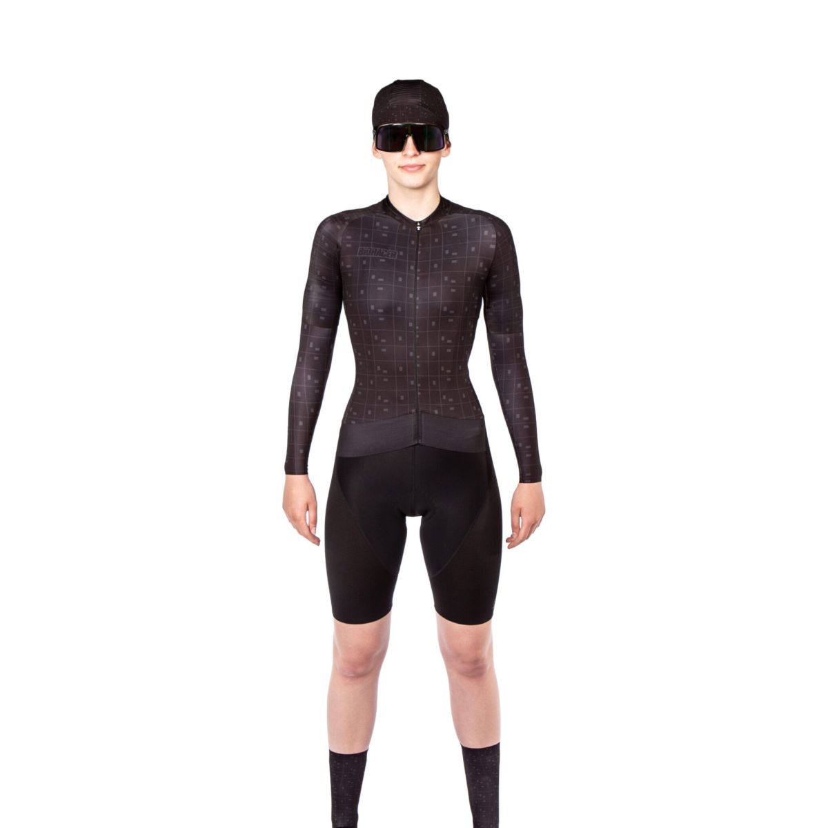 Jersey Ciclismo Bioracer Epic Bit Map Mujer Black