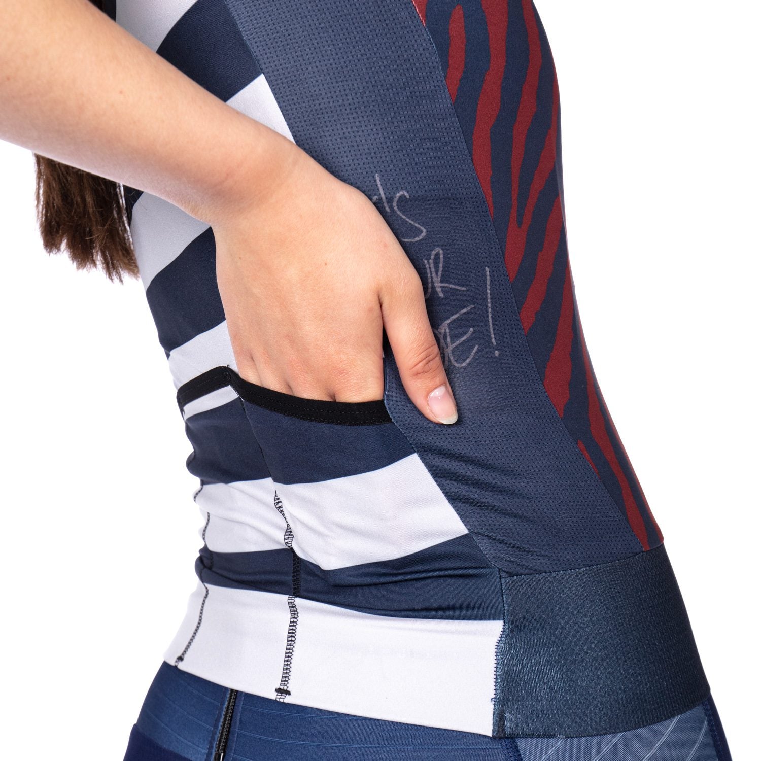 Jersey Ciclismo Bioracer Mujer Epic Le Cabine Navy-Bordeaux