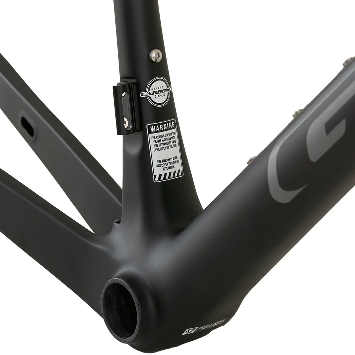 Marco de Ruta GW Letras+D 25 Carbono Negro Misty Brillante