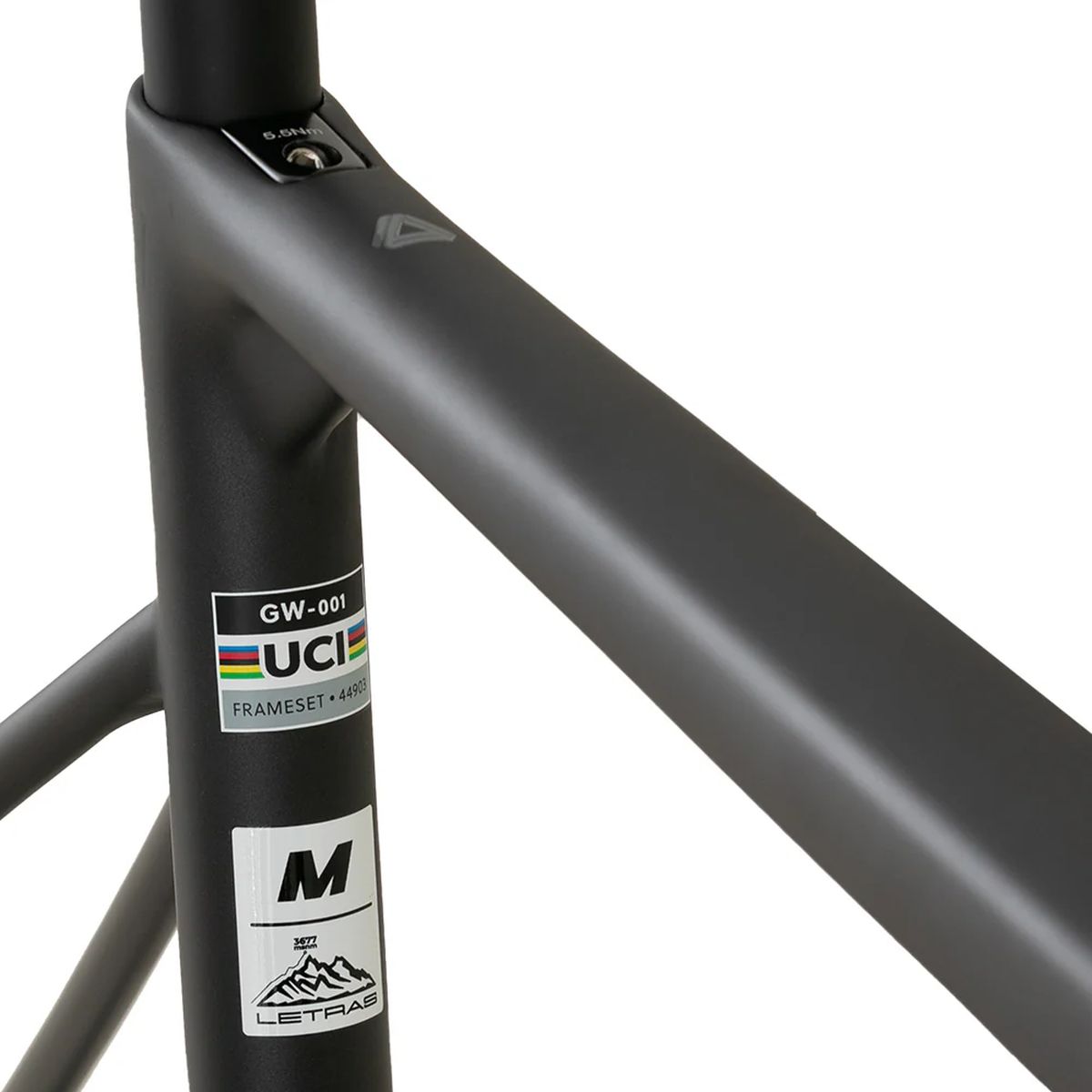 Marco de Ruta GW Letras+D 25 Carbono Negro Misty Brillante