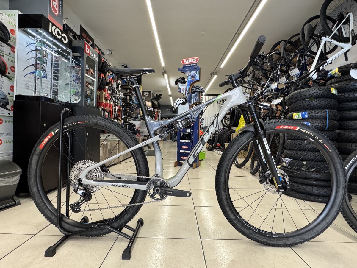 Bicicleta MTB GW Mamba Doble Suspensión XC Gris Dark Hazy
