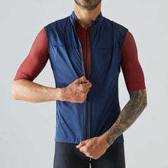 Chaleco Ciclismo Givelo Quick Free Azul Hombre