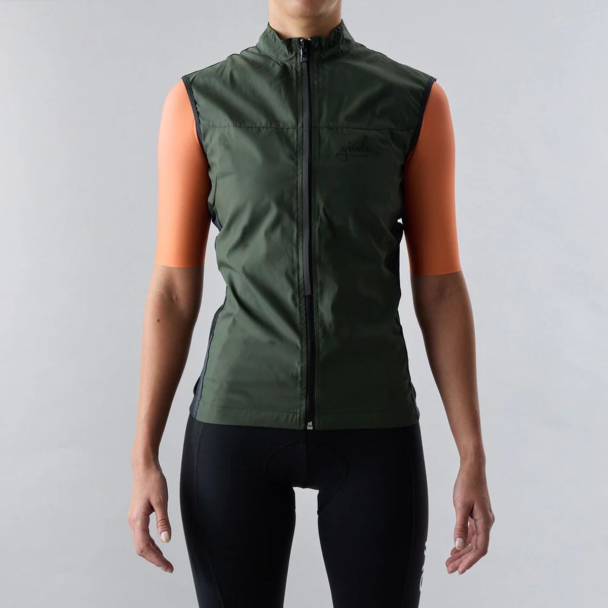 Chaleco Ciclismo Unisex Givelo Quick Free Verde Militar