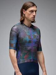 Jersey Ciclismo M/C Unisex Givelo C.D.A.Print OilSpill