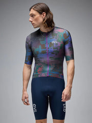 Jersey Ciclismo M/C Unisex Givelo C.D.A.Print OilSpill
