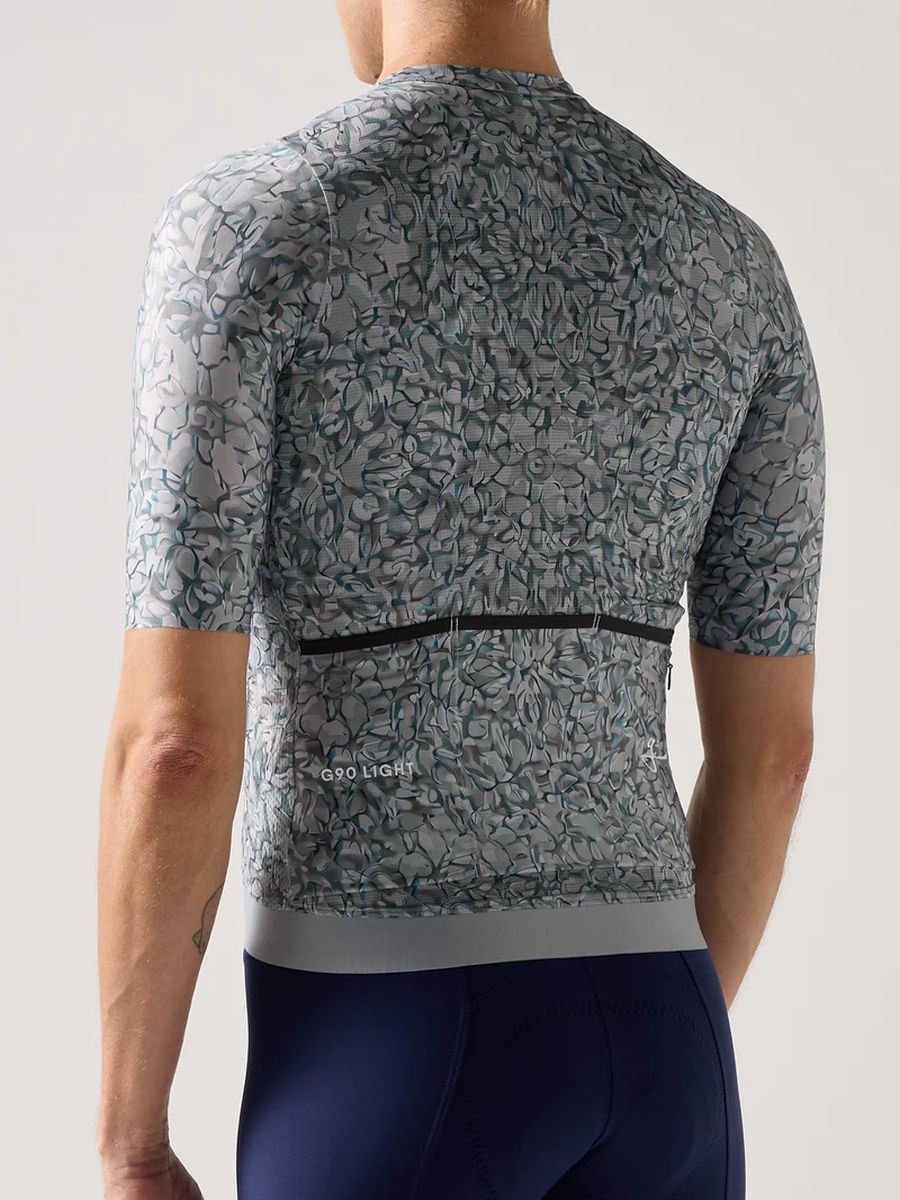 Jersey Ciclismo M/C Unisex Givelo G90 Light Marble Blue