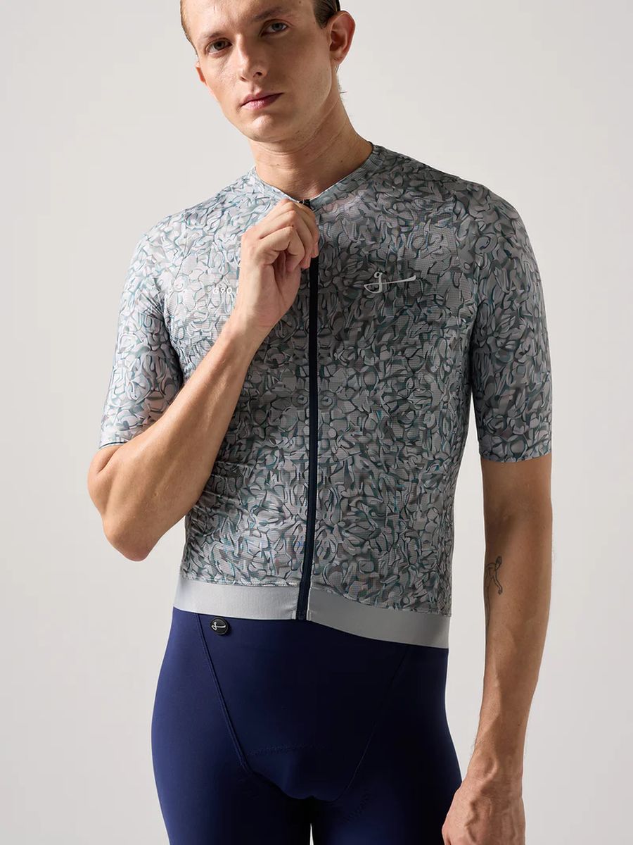 Jersey Ciclismo M/C Unisex Givelo G90 Light Marble Blue