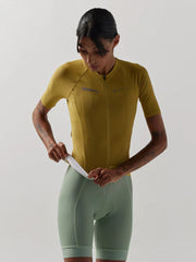 Jersey Ciclismo M/C Unisex Givelo Essntl Grafeno Mostaza