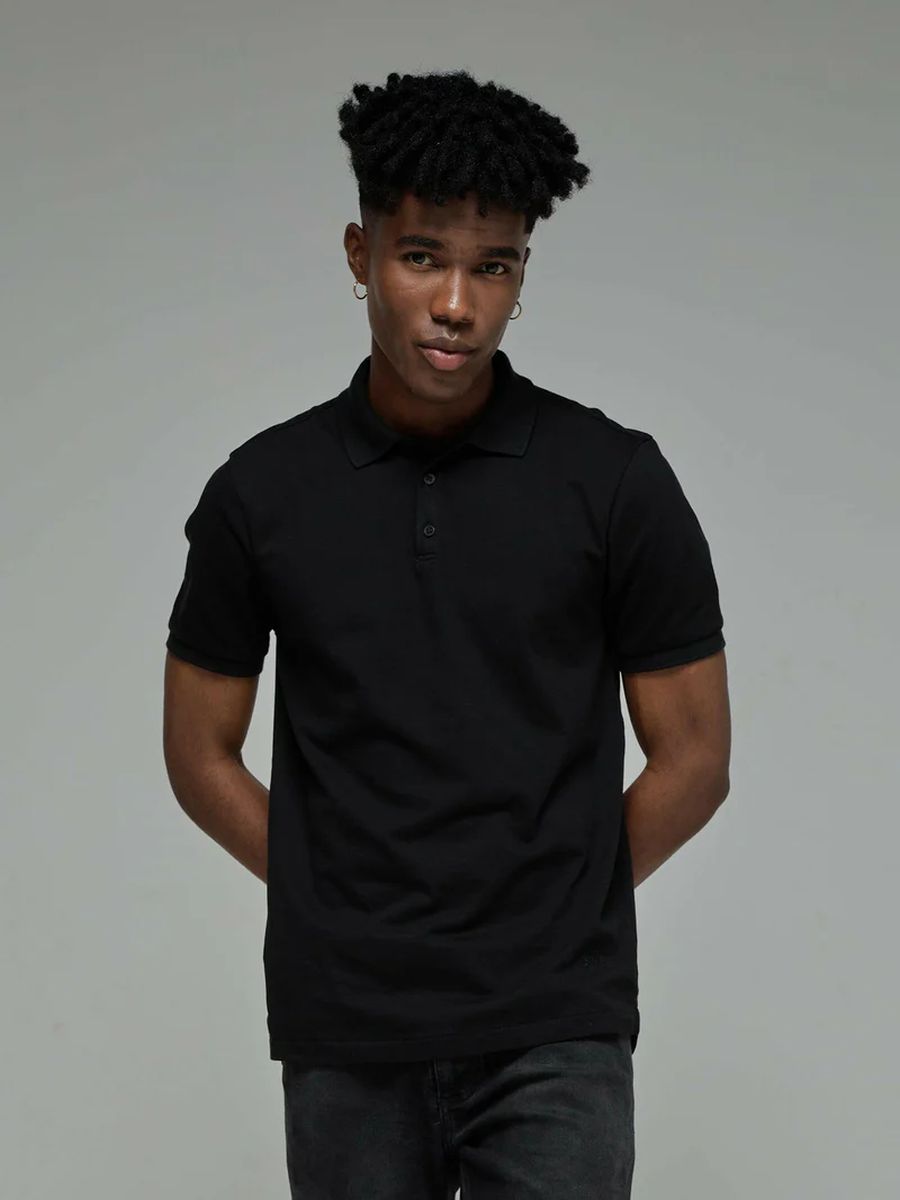 Polo Hombre GVL Pique Negra
