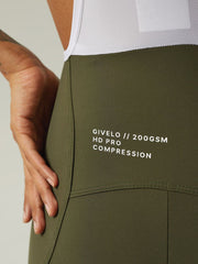 Pantaloneta Ciclismo C/T Mujer Givelo HD  Pro Oliva
