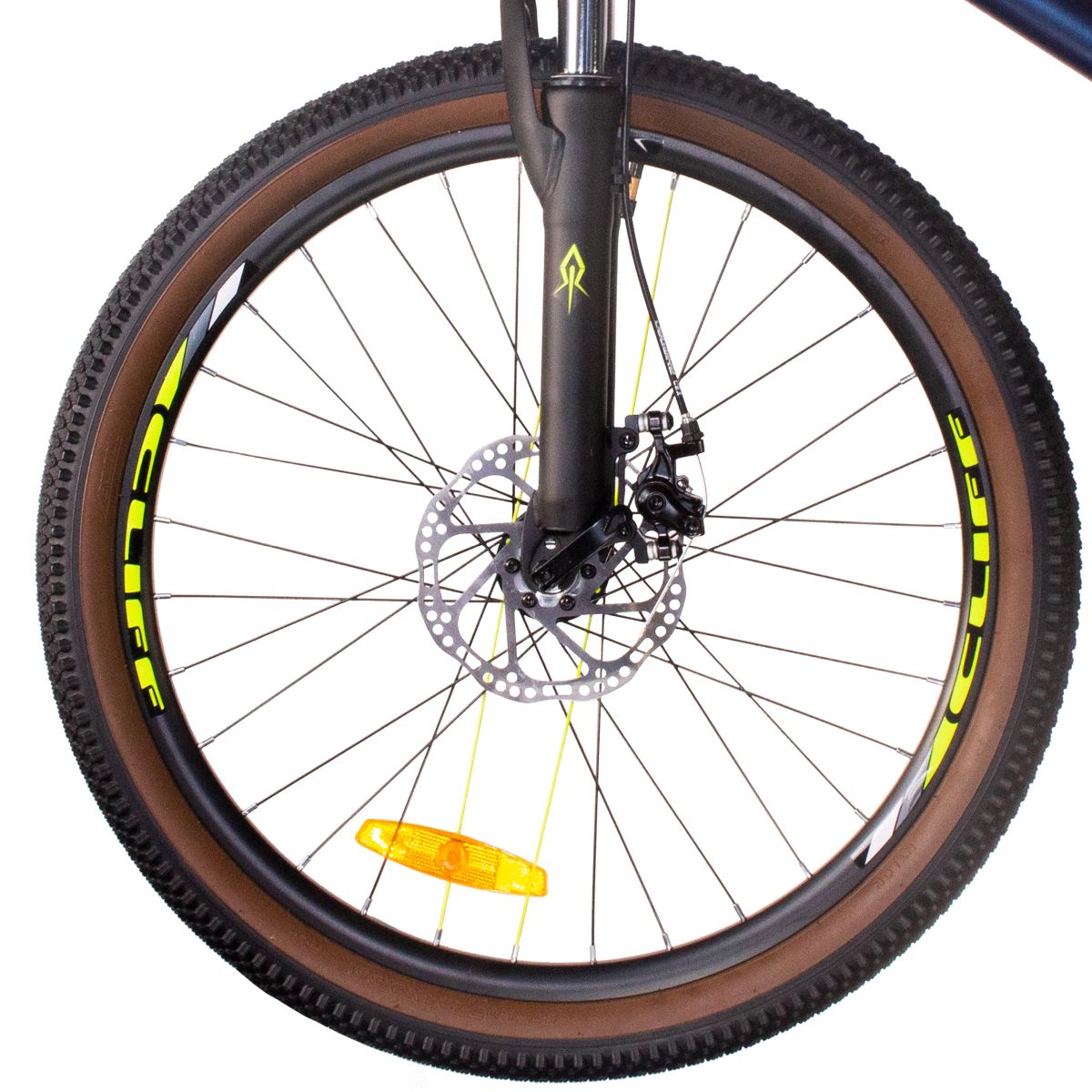 Bicicleta Niño Cliff Lizard 24 25 7V Freno Mec Azul/Amarillo