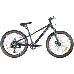 Bicicleta Niño Cliff Lizard 24 25 7V Freno Mec Negro/Verde