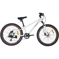 Bicicleta Niño Cliff Lizard 24 25 7V Freno Hidráulico Blanca