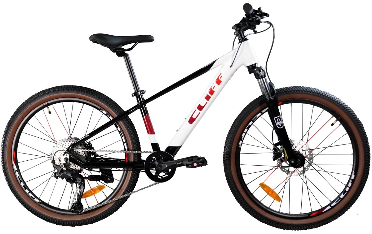 Bicicleta Cliff Rocket Niño 24" HD 11 Vel 2025 Blanco/Negro