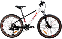 Bicicleta Cliff Rocket Niño 24" HD 11 Vel 2025 Blanco/Negro