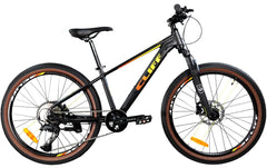 Bicicleta Cliff Rocket Niño 24" HD 11 Vel 2025 Negro/Naranja