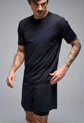 Pantaloneta Running Hombre Givelo BYND 2en1 Negra