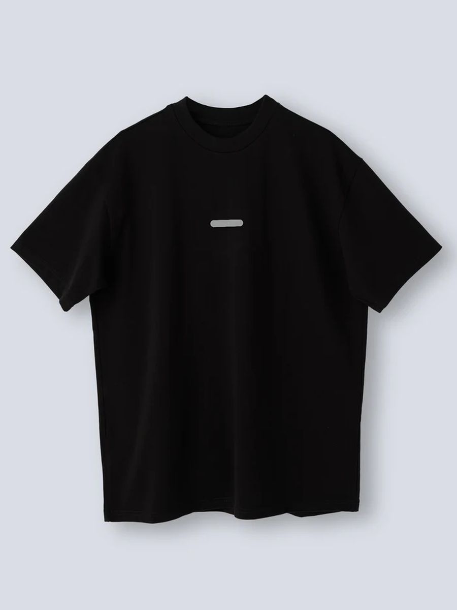 Camiseta Casual Hombre Oversized R.Strum x Givelo Negro