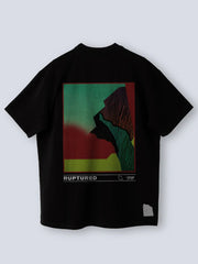 Camiseta Casual Hombre Oversized R.Strum x Givelo Negro