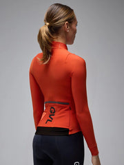 Jersey Ciclismo M/L Mujer Givelo C.D.A. Térmica Naranja