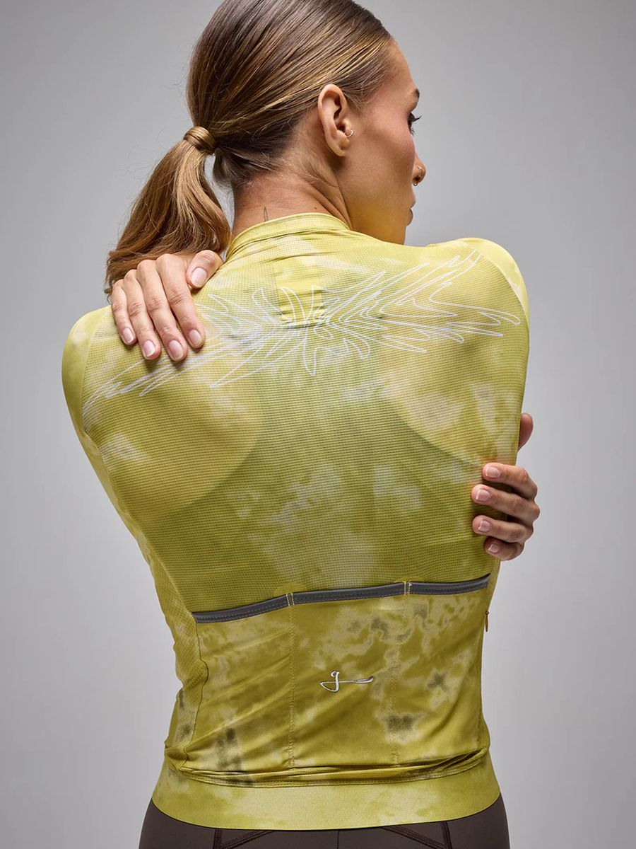 Jersey Ciclismo M/C Unisex Givelo G90 Light Botanic Yellow