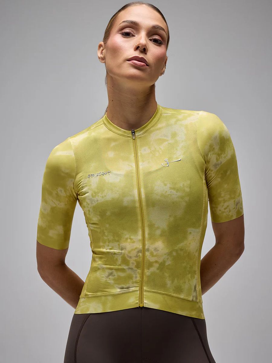 Jersey Ciclismo M/C Mujer Givelo G90 Light Botanic Yellow