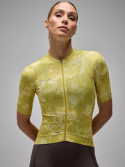 Jersey Ciclismo M/C Mujer Givelo G90 Light Botanic Yellow