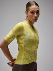 Jersey Ciclismo M/C Mujer Givelo G90 Light Botanic Yellow