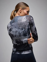 Jersey Ciclismo M/L Mujer Givelo G90 Light Bloom Black