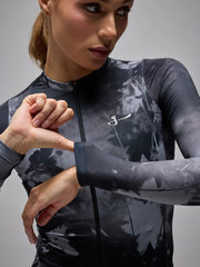 Jersey Ciclismo M/L Mujer Givelo G90 Light Bloom Black