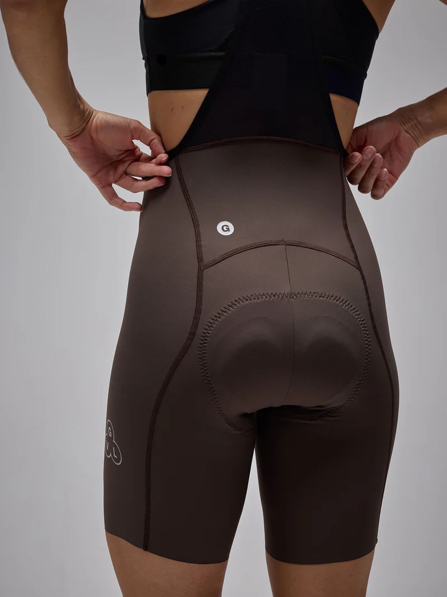 Pantaloneta Ciclismo C/T Mujer Givelo G90 Ultra BIB Brown