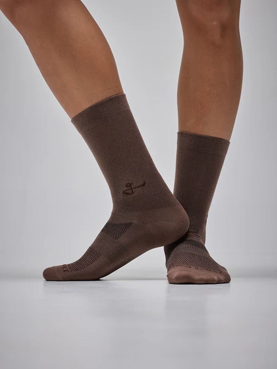 Medias Ciclismo Givelo Calcetines G-Socks Mocha Café