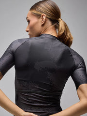 Jersey Ciclismo Mujer M/C Givelo ESSNTL Pixel Negro