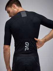 Jersey Ciclismo M/C Hombre Givelo Modern Classic Waffle Negra